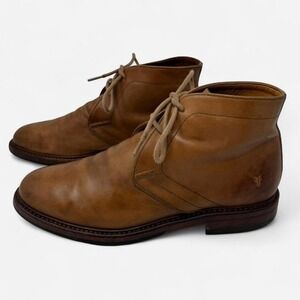 Men's Frye Chukka Boots Size 10 Brown Tan Leather